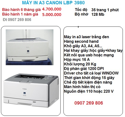 May in a3 canon lbp 3980